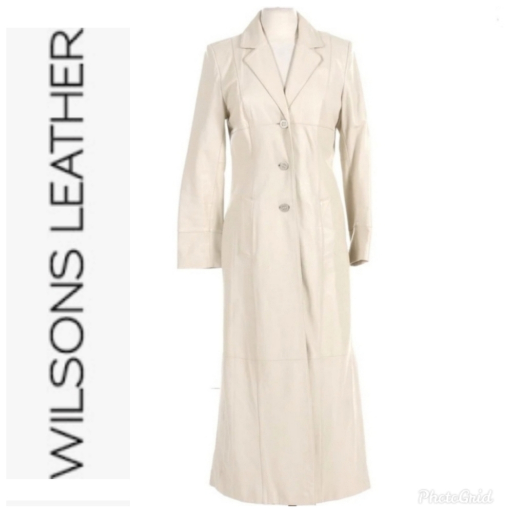 Leather Duster Jacket size Large